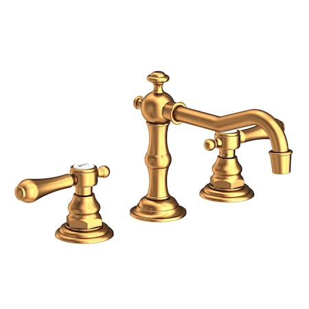 Newport Brass Widespread Lavatory Faucet in Satin Gold (Pvd) 1030-24S